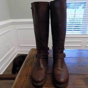 Frye Boots-- Tall Dark Brown Size 8.5